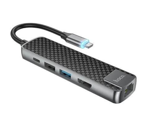 Мультиадаптер хаб Hoco HB23 Type-C 5-in-1