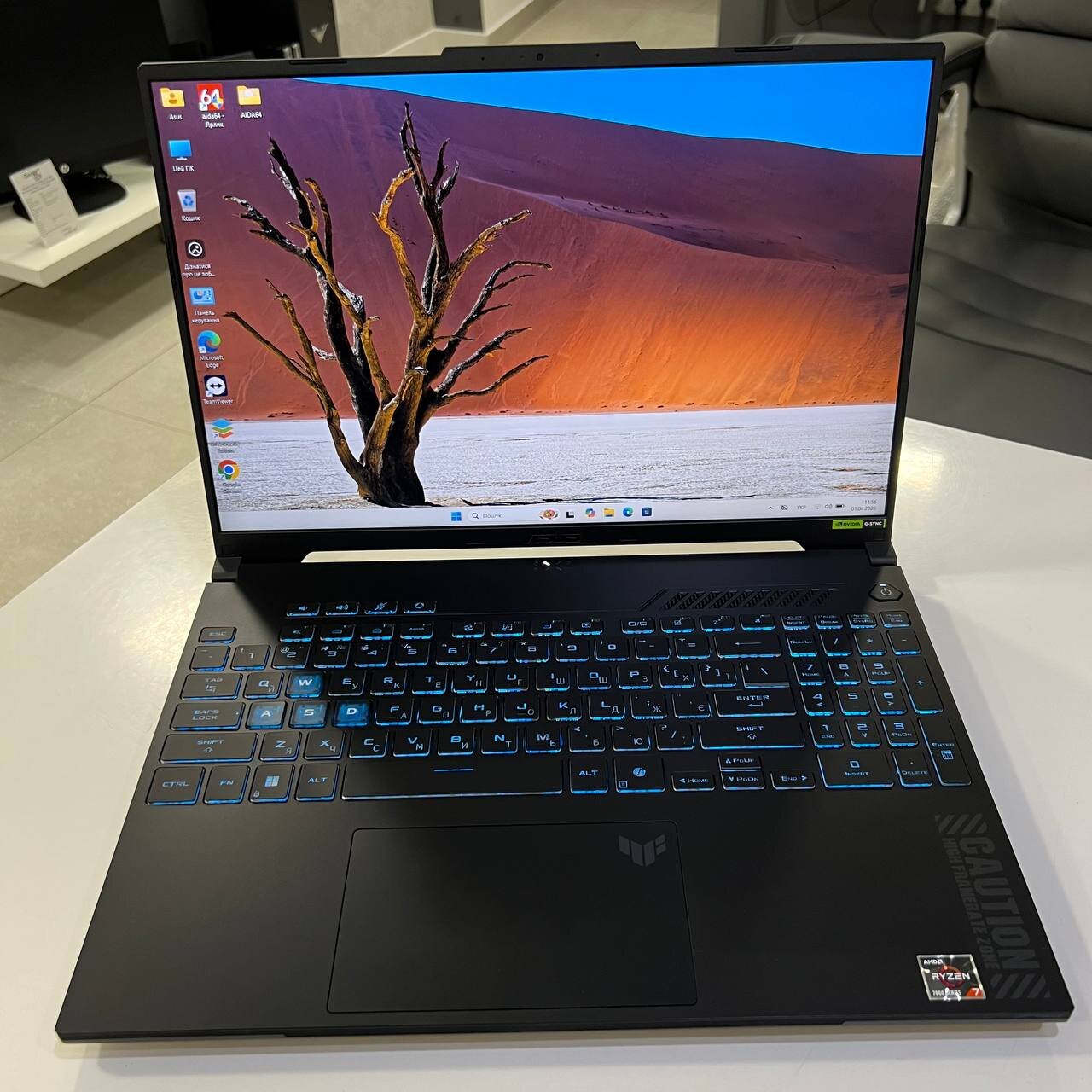 ASUS TUF A16 Ryzen 7 7445HS/RTX4050 Gb/16Gb/512Gb SSD/Win11 (вживаний)