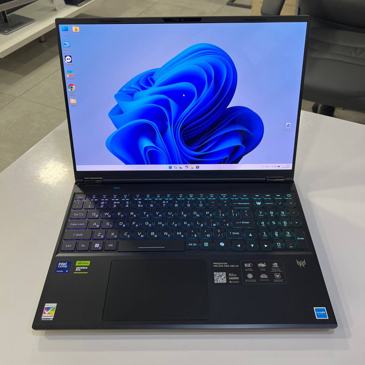 Acer Predator Helios Neo 16S AI Intel Core Ultra 9 275HX/RTX5070TI 12Gb/32Gb/1Tb SSD/Win11 (вживаний)