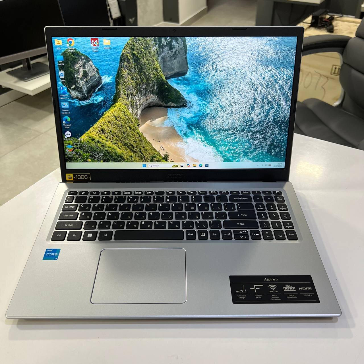 Acer Aspire 3 Intel Core i3-1115G4/8Gb/128Gb SSD+500GB HDD/Win11 (вживаний)