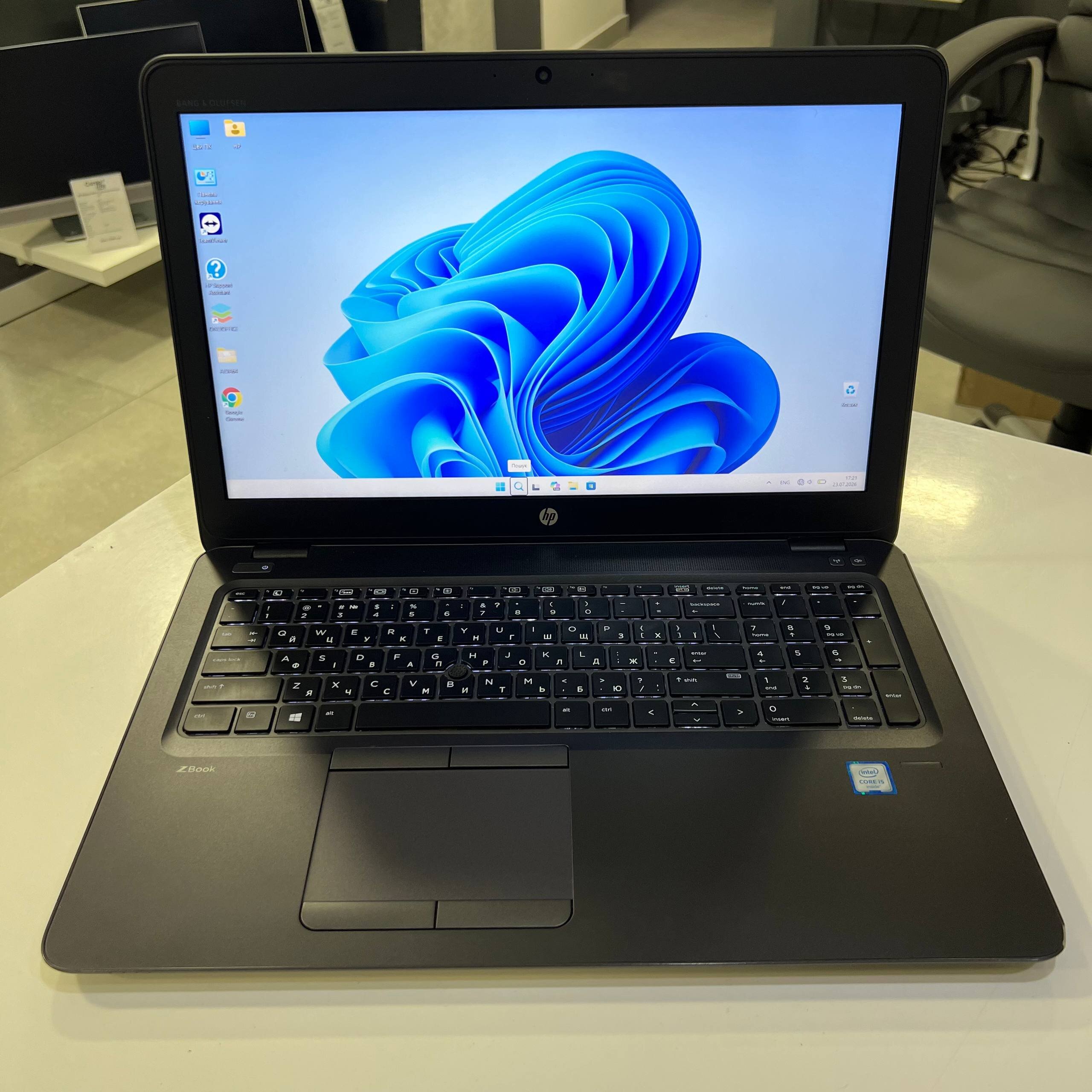 HP ZBook 15U G3 Intel Core i5-6200U//16Gb/256Gb SSD/Win11 (вживаний)