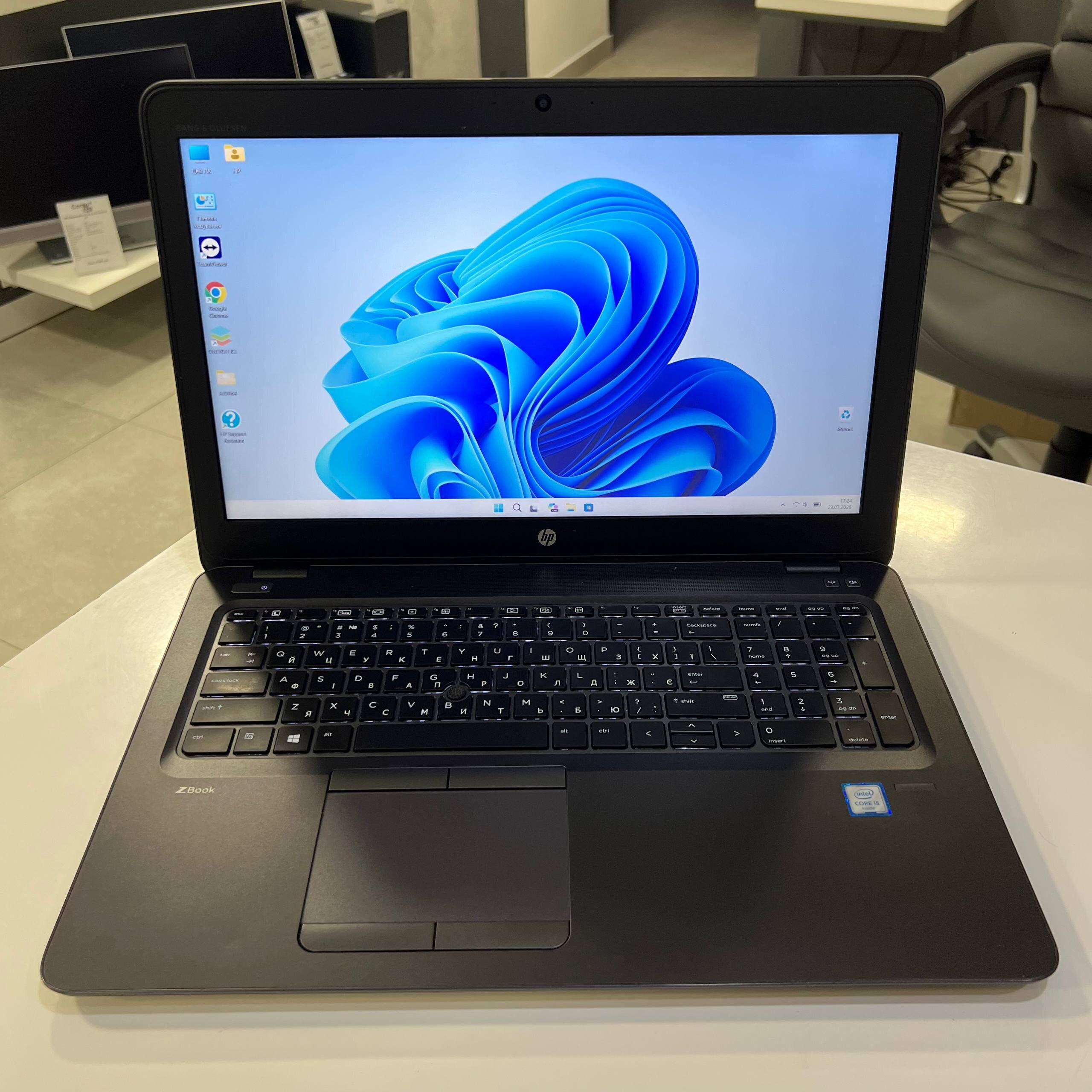 HP ZBook 15U G3 Intel Core i5-6200U//16Gb/256Gb SSD/Win11 (вживаний)