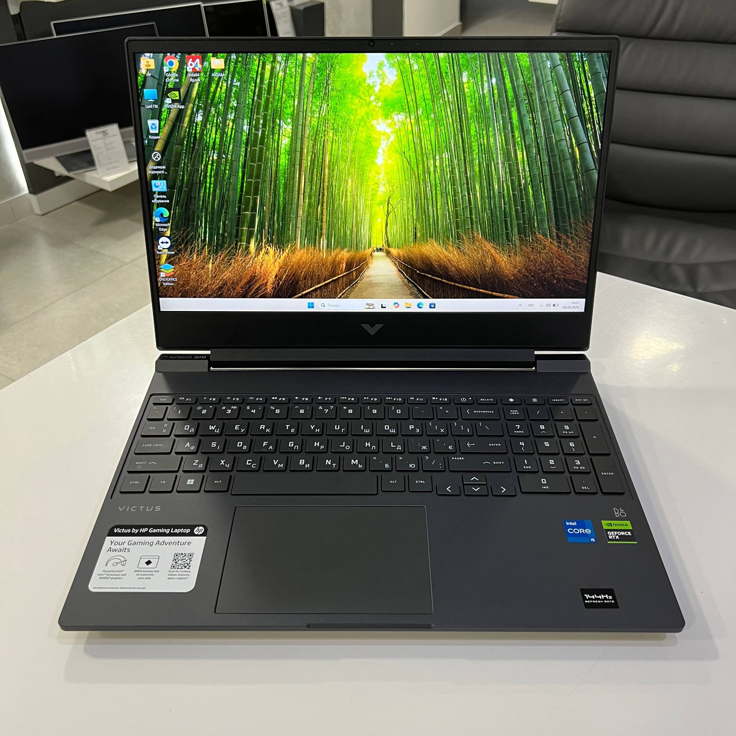 HP Victus 15-FA1082WM Intel Core i5-13420H/RTX4050 6Gb/16Gb/512Gb SSD/Win11 (вживаний)