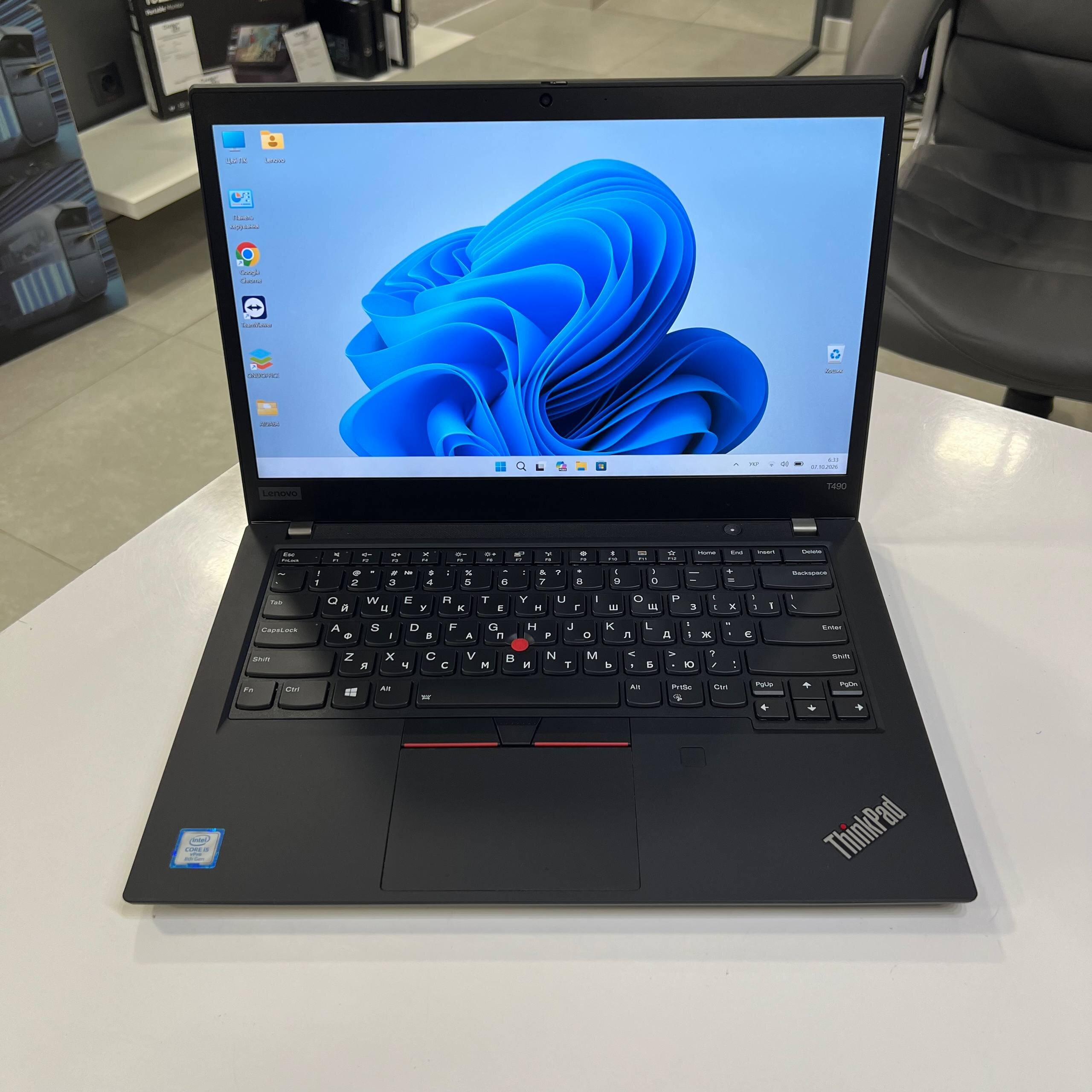 Lenovo ThinkPad T490 Intel Core i5-8365U/8Gb/256Gb SSD/Win11 (вживаний)