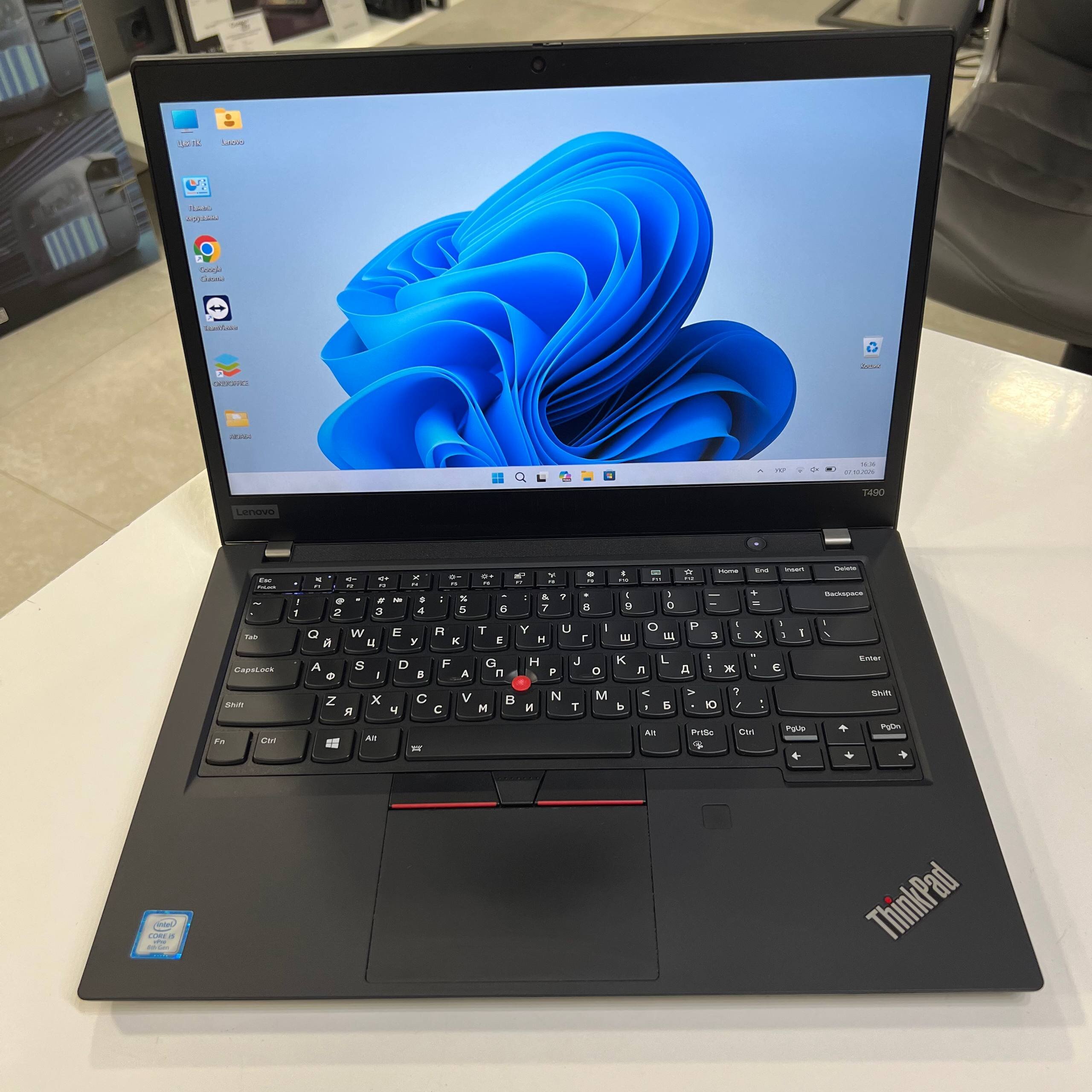 Lenovo ThinkPad T490 Intel Core i5-8365U/8Gb/256Gb SSD/Win11 (вживаний)