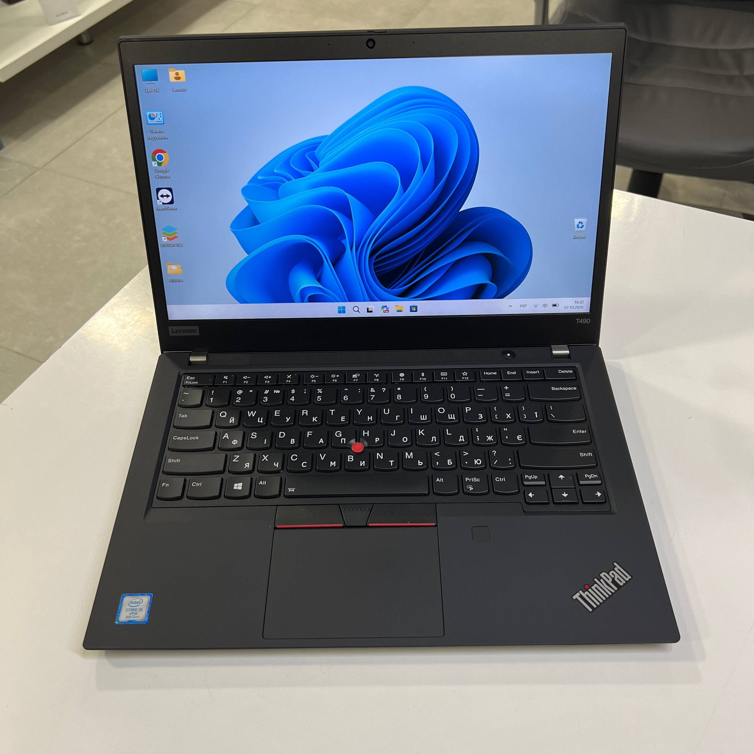 Lenovo ThinkPad T490 Intel Core i5-8365U/8Gb/256Gb SSD/Win11 (вживаний)