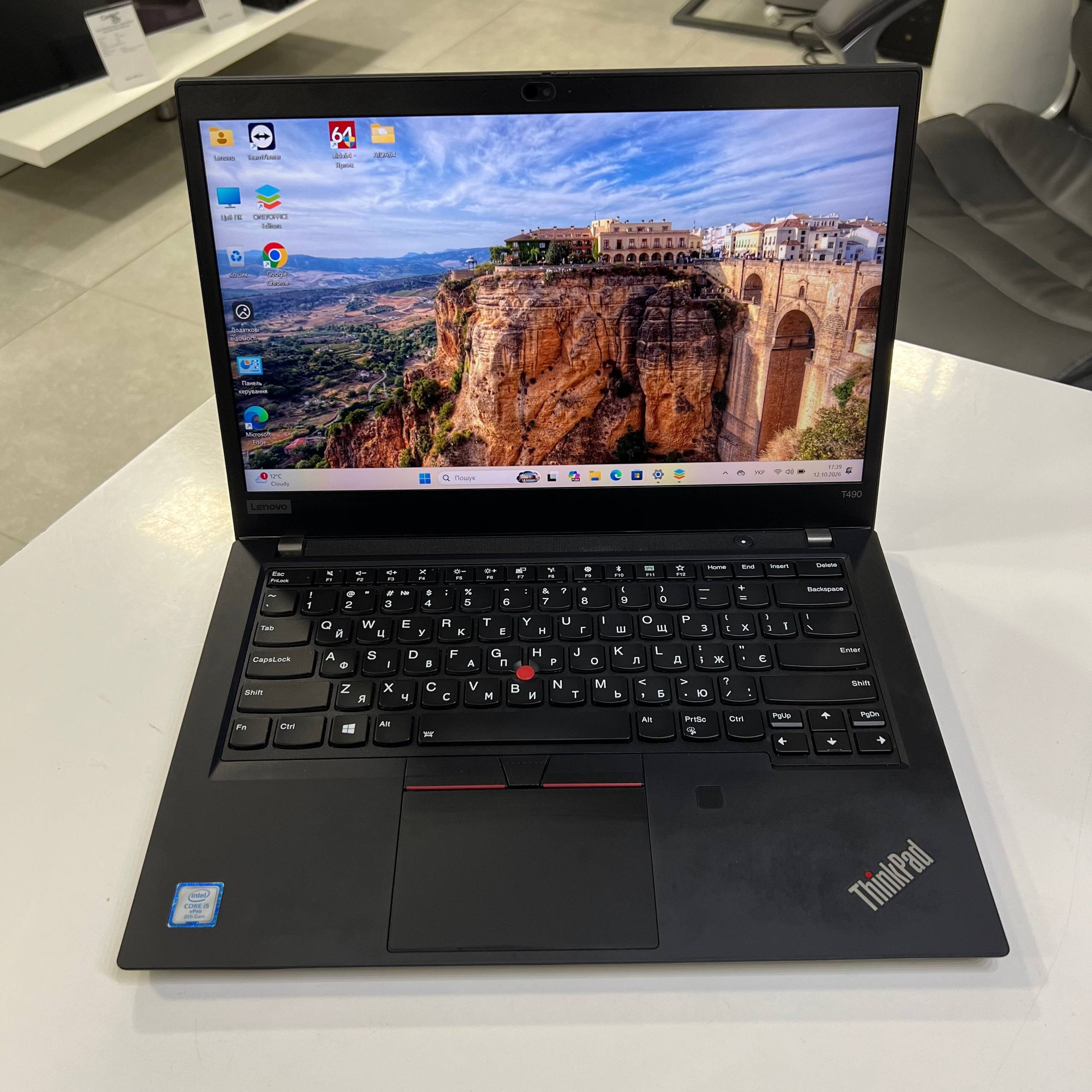 Lenovo ThinkPad T490 Intel Core i5-8365U/16Gb/240Gb SSD/Win11 (вживаний)