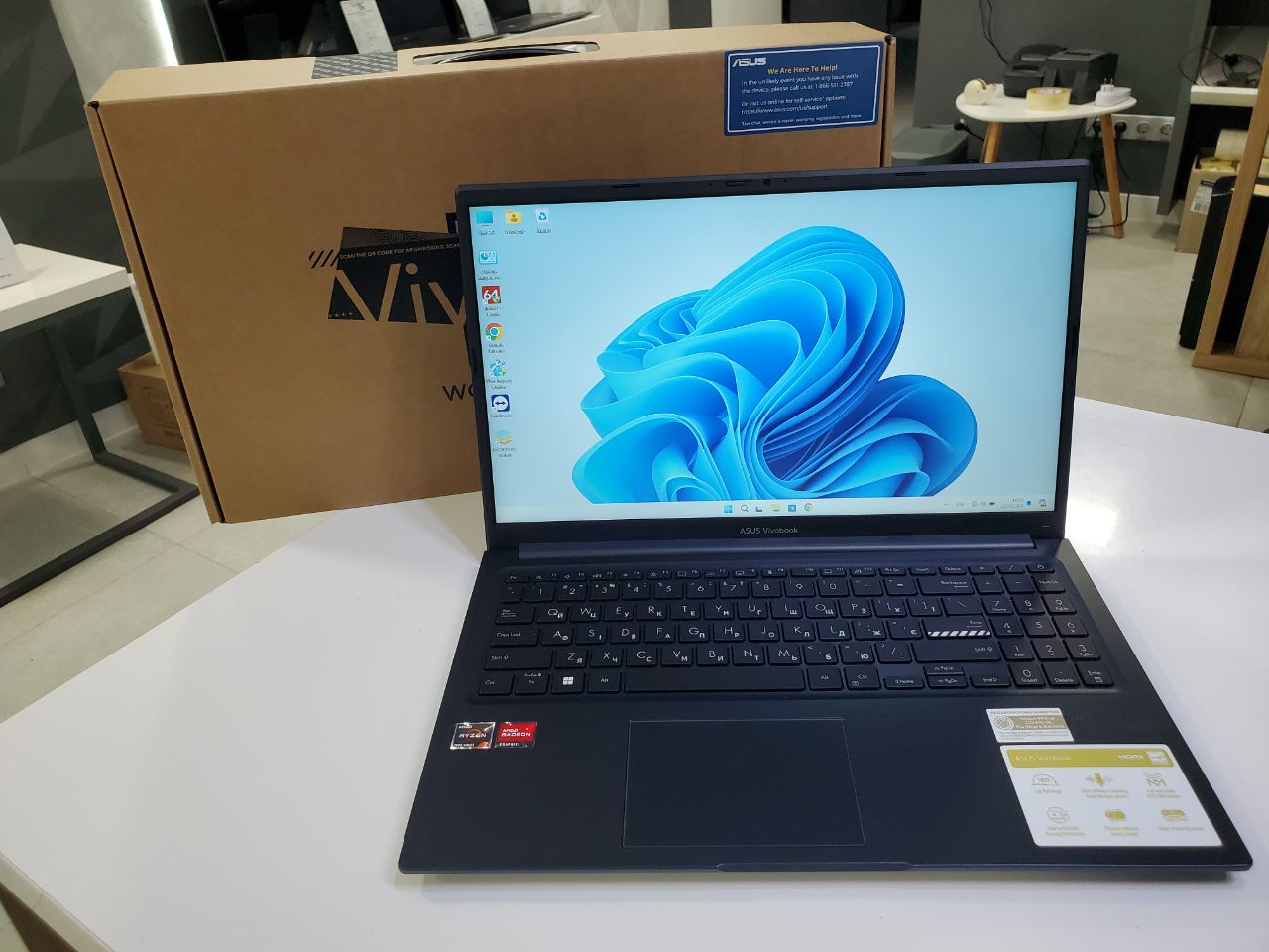 Asus VivoBook Ryzen 7 7730U/16Gb/1Tb SSD/Win11