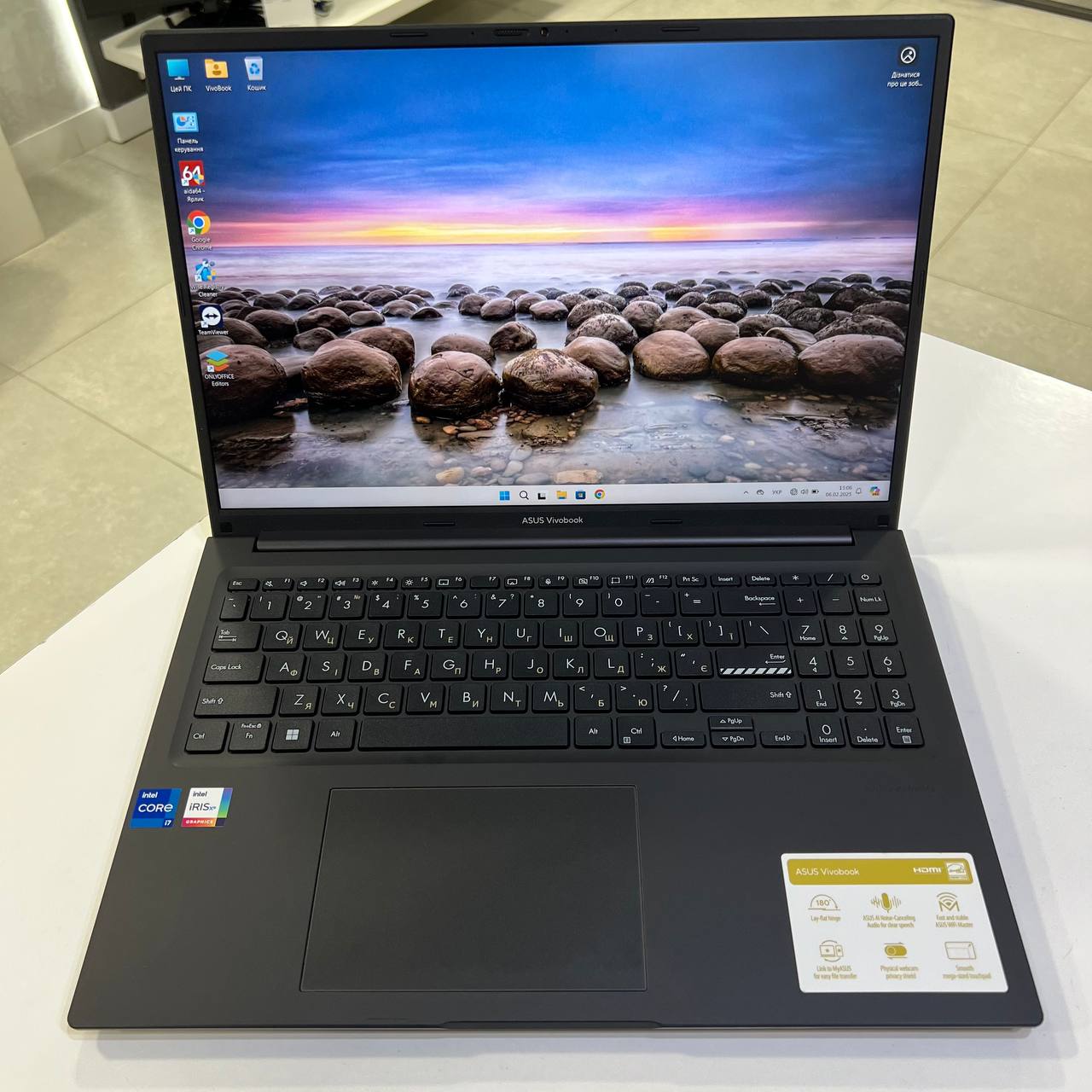 Asus VivoBook Intel Core i7-1255U/16Gb/512Gb SSD/Win11 (вживаний)