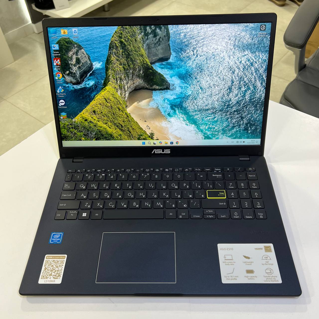 Asus VivoBook Intel Pentium Silver N5030/4Gb/128Gb SSD/Win11 (вживаний)