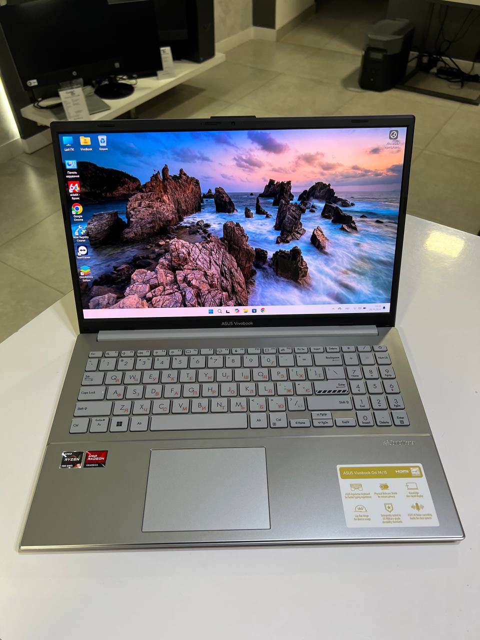 Asus VivoBook Go Ryzen 5 7520U/16Gb/512Gb SSD/Win11 (вживаний)