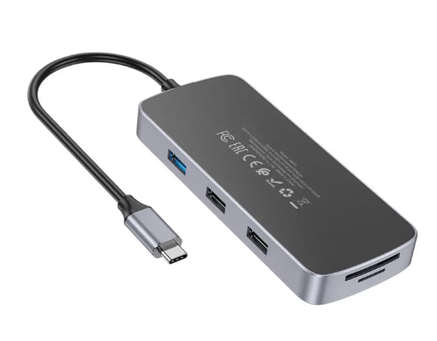 Мультиадаптер хаб Hoco HB33 Type-C 10-in-1