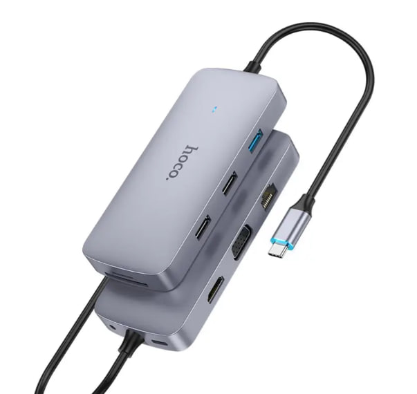 Мультиадаптер хаб Hoco HB33 Type-C 10-in-1