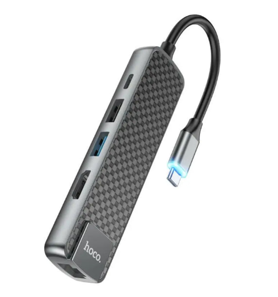 Мультиадаптер хаб Hoco HB23 Type-C 5-in-1