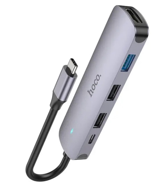 Мультиадаптер хаб Hoco HB27 Type-C 5-in-1