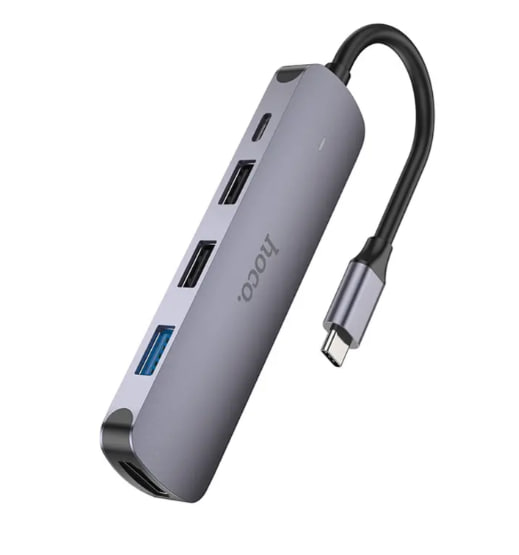 Мультиадаптер хаб Hoco HB27 Type-C 5-in-1