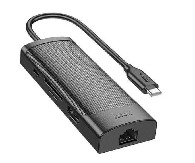 Мультиадаптер хаб Hoco HB44 Type-C 8-in-1