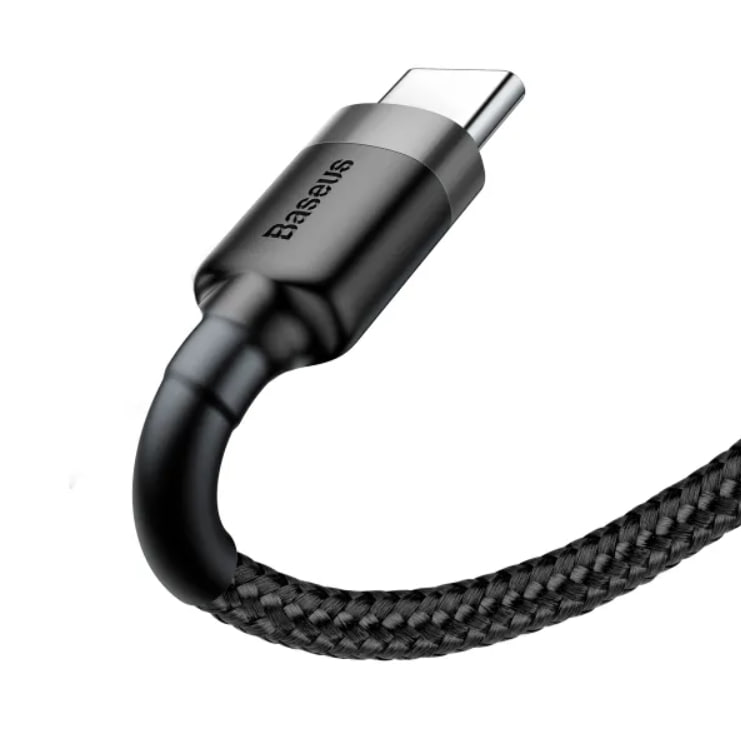 Кабель Baseus Cafule Cable USB For Type-C 3A 1m Gray/Black