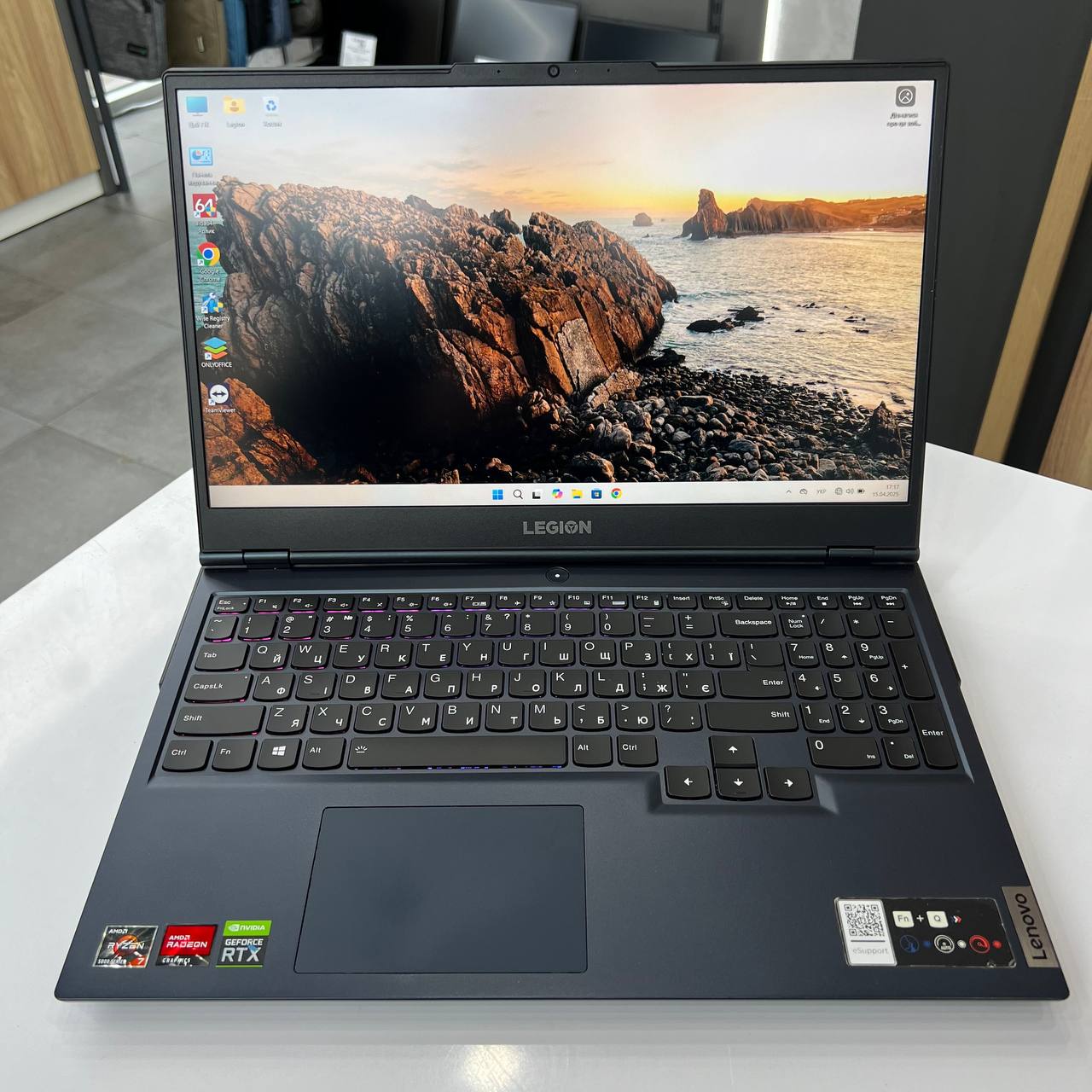 Lenovo Legion 5 Ryzen 7 5800H/RTX3050TI 4Gb/16Gb/512Gb SSD/Win11 (вживаний)