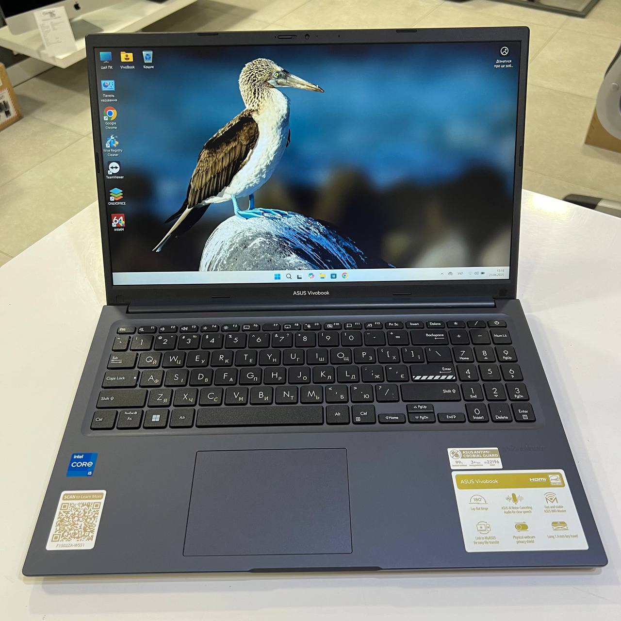 Asus VivoBook Intel Core i5-1235U/16Gb/512Gb SSD/Win11 (вживаний)