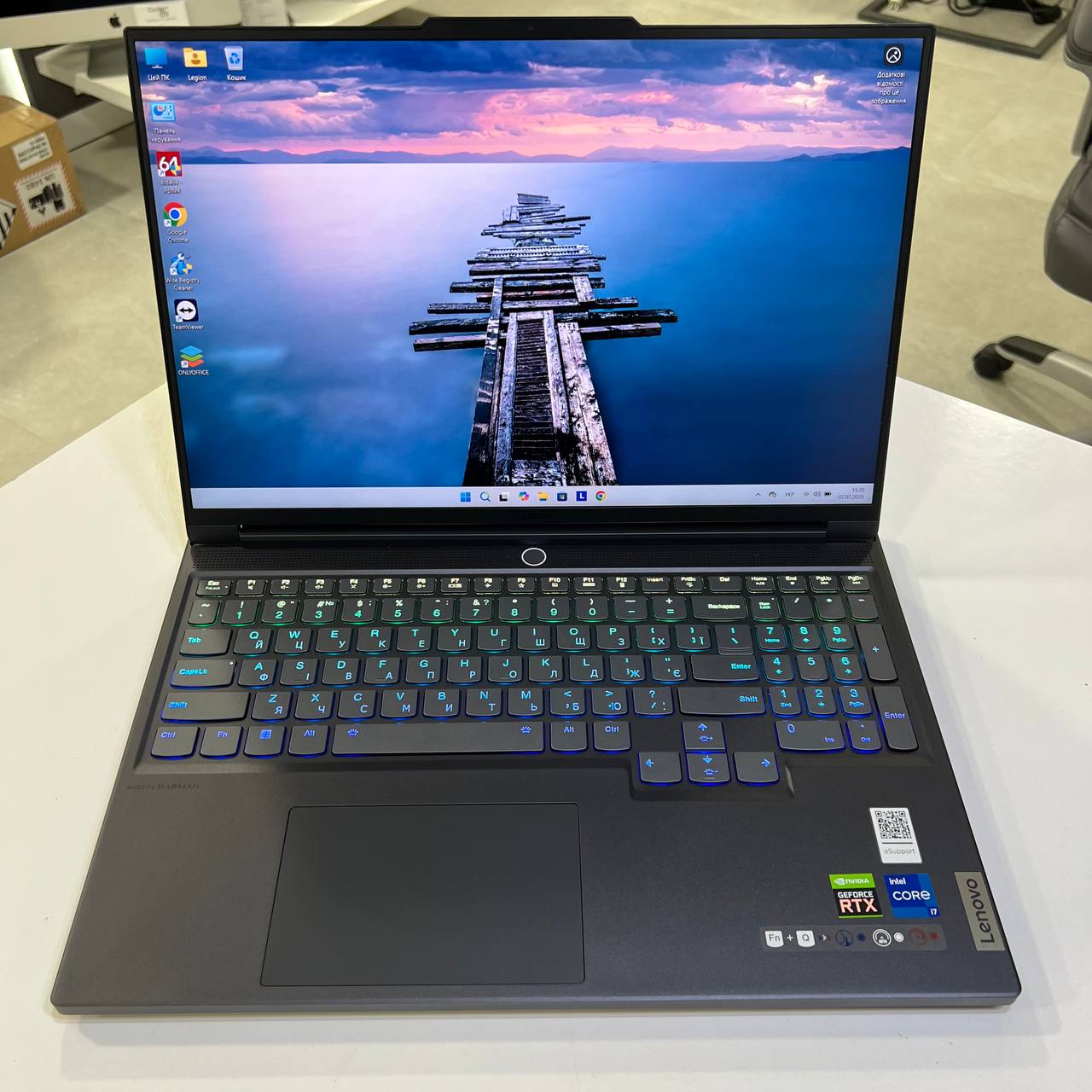 Lenovo Legion S7 Intel Core i7-12700H/RTX3060 6Gb/16Gb/512Gb SSD/Win11 (вживаний)