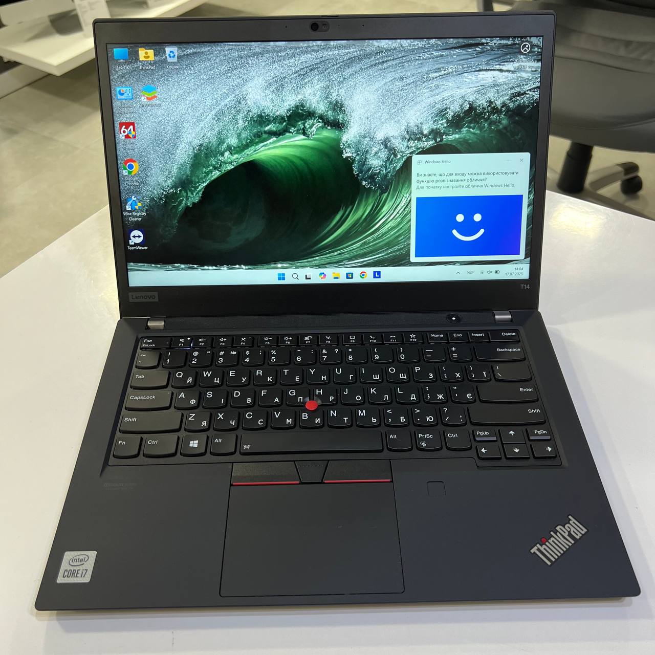 Lenovo ThinkPad T14 Gen 1 Intel Core i7-10510U/16Gb/512Gb SSD/Win11 (вживаний)