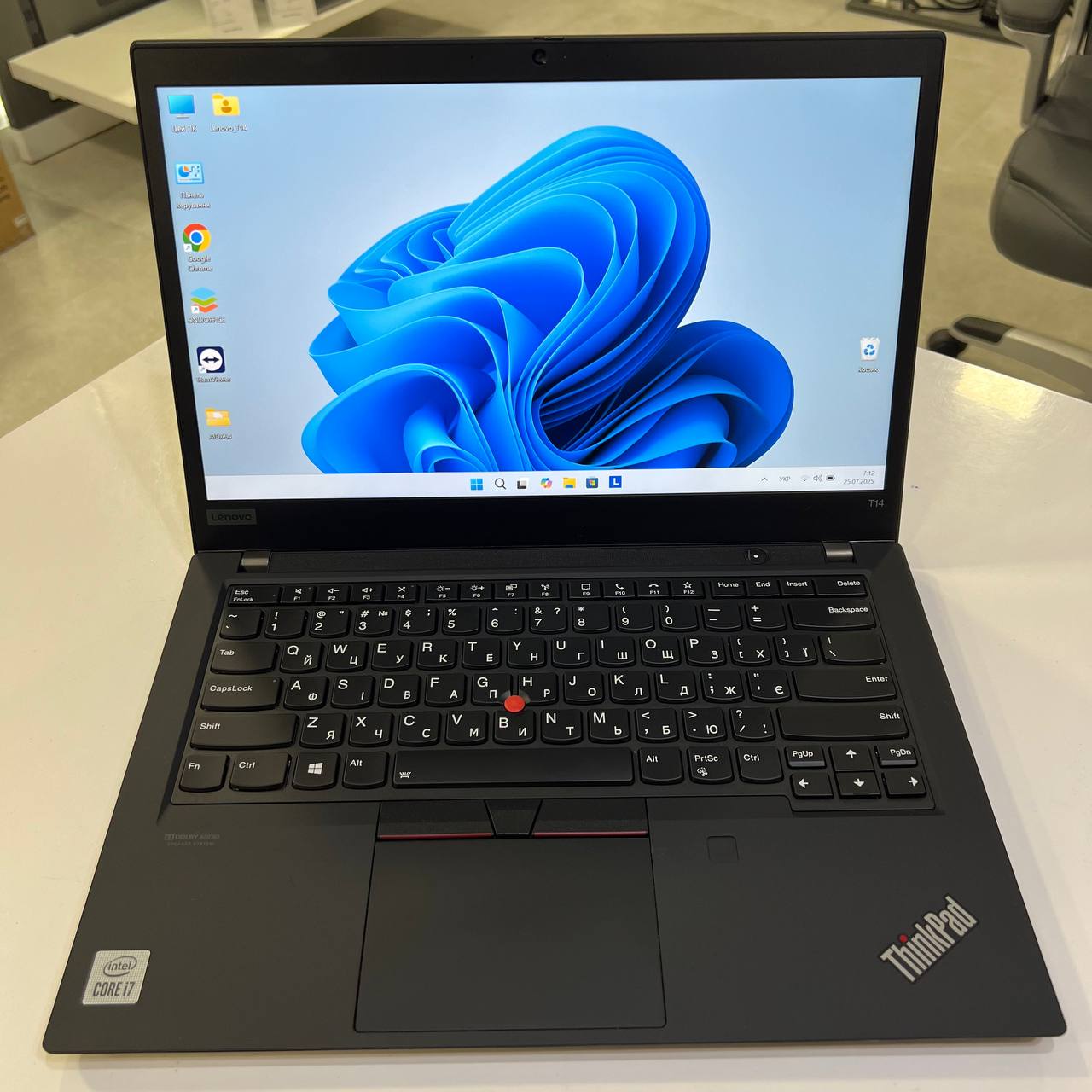 Lenovo ThinkPad T14 Gen 1 Intel Core i7-10510U/16Gb/256Gb SSD/Win11 (вживаний)