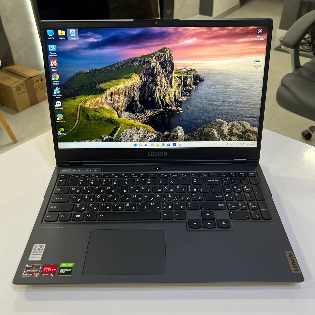 Lenovo Legion 5 Ryzen 5 4600H/GTX1650TI 4Gb/16Gb/512Gb SSD/Win11 (вживаний)