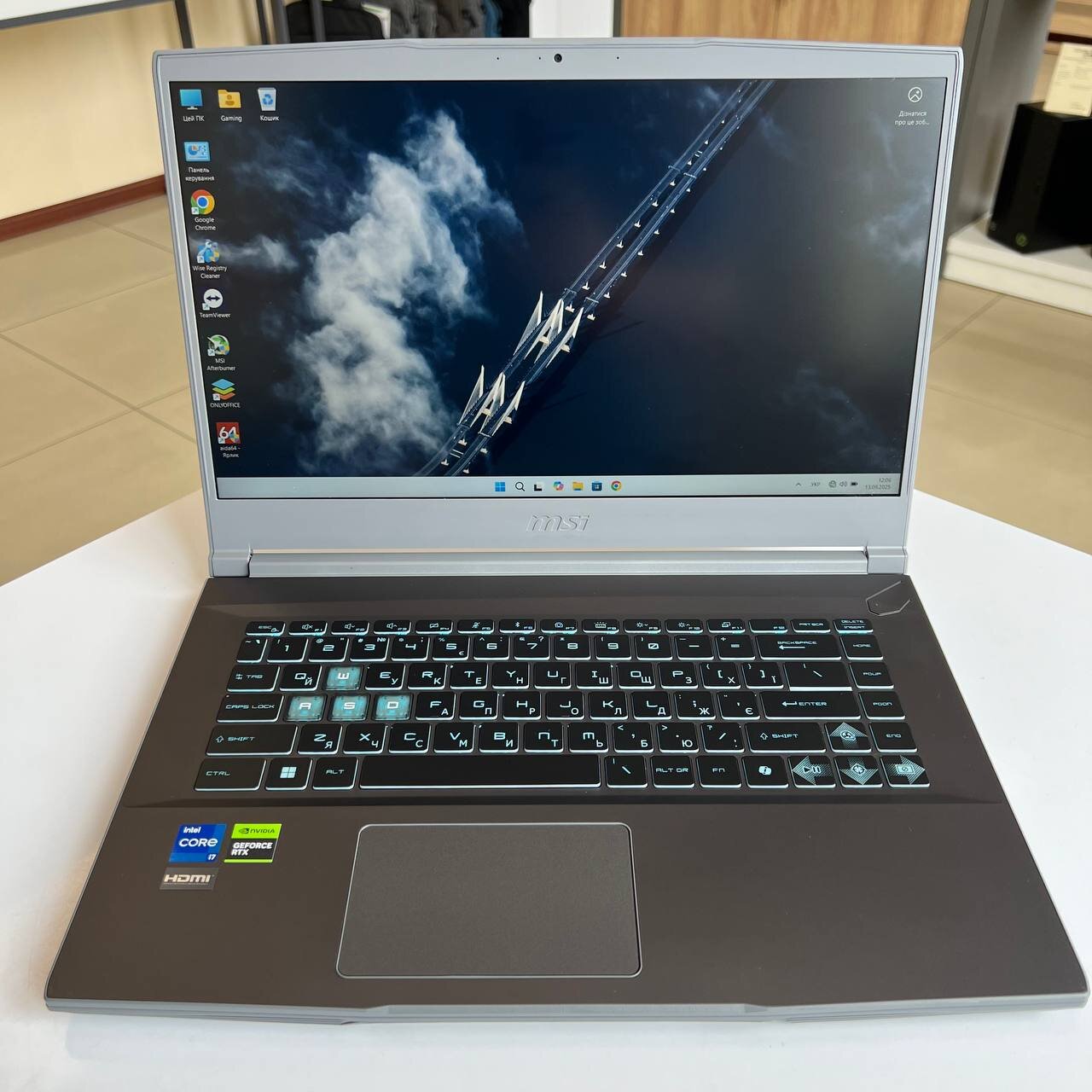 MSI Thin 15 B13VE Intel Core i7-13620H/RTX4050 6Gb/16Gb/512Gb SSD/Win11 (вживаний)