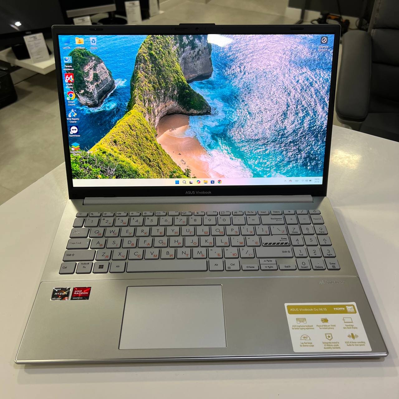 Asus VivoBook Go Ryzen 5 7520U/16Gb/512Gb SSD/Win11 (вживаний)
