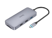 Мультиадаптер хаб Hoco HB33 Type-C 10-in-1