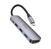 Мультиадаптер хаб Hoco HB27 Type-C 5-in-1