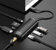 Мультиадаптер хаб Hoco HB44 Type-C 8-in-1