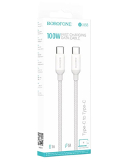 Кабель Borofone BX68 Type-C - Type-C 5A 100W PD 1m
