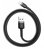 Кабель Baseus Cafule Cable USB For Lightning 2.4A 1m Gray/Black